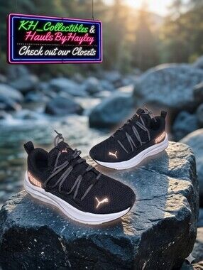 NWOT Puma Softride Enzo NXT Women’s Sneakers - Black/Rose Gold - Size 7